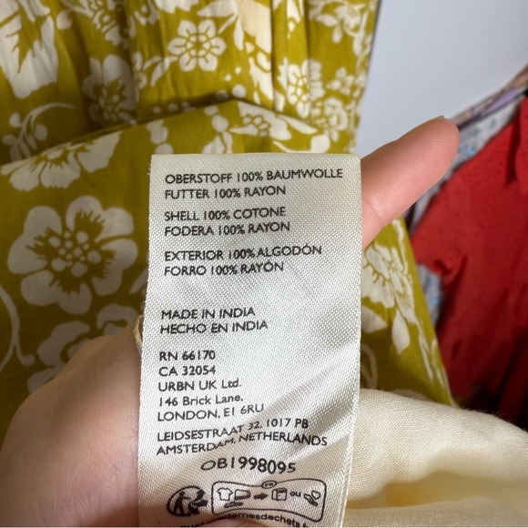 Maeve Anthropologie Floral Long sleeve ruffle dress XS NWT - Picture 6 of 11